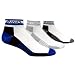 ASICS Tactel Microfiber Low Quarter Running Sock (3-Pack) (Assorted,Large)