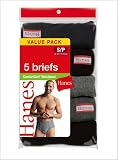 Mens Hanes 5 Pair Mid-Length Fashion Briefs Asst