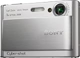Sony DSC-T70 Digitalkamera (8 Megapixel, 3-fach opt. Zoom, 3" Display, Bildstabilisator) in silber - 