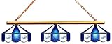 Imperial Los Angeles Dodgers Licensed Three Shade Stained Glass Billiard Table Lamp
