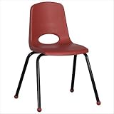 18" School Stack Chair with Black Legs Color: Red, Glide: Ball Glide 18" School Stack Chair with Black Legs Color: Red, Glide: Ball Glide