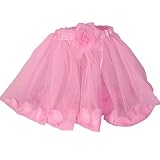 Girls Pink Rose Fairy Tutu with Petals Pink Ballet Tutu