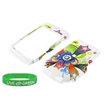Flower Star Design Snap On Hard Case for RIM BlackBerry Bold 9700 Phone, AT&T T-Mobile