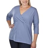 Women's Plus-Size Merona® Blue 3/4-Sleeve Fashion Wrap Top