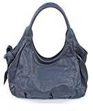 El&eacute;gant et sportif. Sac besace italien en cuir bleu
