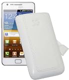 Suncase Ledertasche für Samsung Galaxy S II (i9100) S2 weiß