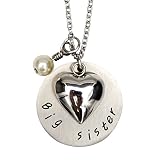 O.RIYA Big Sister Necklace Necklace Pendant, Kid Little Girl Gift Ideas, Birthday Gift, Frozen Snowflake Necklace Jewelry, Children Gift, Inspirational Necklace, Gifts for her