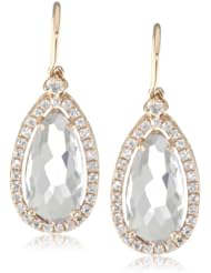 Kalan by Suzanne Kalan Rose de France Pear Shape Wire Drop Earrings