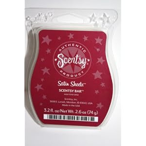 Satin Sheets Scentsy Bar Wickless Candle Tart Warmer Wax 3.2 Fl Oz, 8 Squares