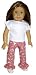 HAPPY HOLIDAYS! This Holiday Outfit for the American Girl Doll sports Red and White C...