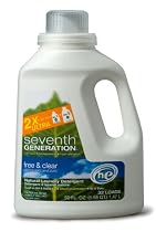Seventh Generation Laundry Concentrate, Free & Clear, 50-Ounce Bottles (Pack of 6)