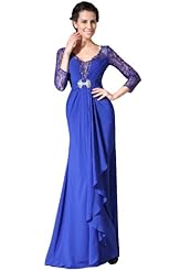 Lace 2014 Full Length Mother-of-the-Bride Dress 