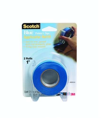 ScotchBlue 2090TA1510 Applicator Refills, 1 Inch by 30 Yards, 2 Rolls Per Pack