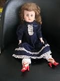 VINTAGE COLLECTIBLE HARD PLASTIC DOLL-1950′S