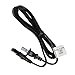 HQRP AC Power Cord for Sharp LC-42D85U LC-45D40U LC-46D62U LC-46D64U LC-46SB54U LC-52D43U LCD HDTV Smart TV Mains Cable + HQRP Coaster