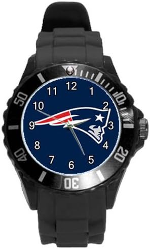 NFL Metal Black Sport Watch Pick Your Team (New England Patriots)