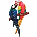 Parrot Tropical Haitian Metal Art Home Room Yard Garden Decor 18" ~ Breeze On In Sales