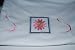 Embroidered Pink Flow in Box T on White Shirt Adult-S