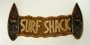 Carved Tiki Wood Surfing Surf Shack Wall Decor Sign
