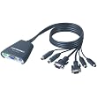 BELKIN F1DK102P 2-Port KVM Switch with Audio Support & Cabling (PS/2)