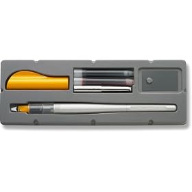 Pilot Pen Parallel Pen 2-Color Calligraphy Pen Set, with Red and Blue Ink Cartridges, 2.4MM Nib, FP324-SET