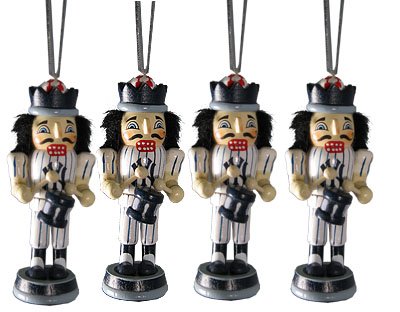 New York Yankees 4 Pack Nutcracker Christmas Ornaments