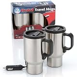 12V Heated Travel Mugs - Set of 2
