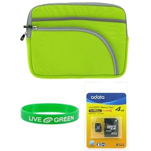 Buy Acer Aspire One AOA150 8.9-Inch Netbook Neorpene Sleeve Case and 4 GB Micro SDHC Memord Card