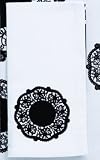 Anne Marie Print Napkin - White