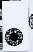 Anne Marie Print Napkin - White