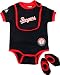 Texas Rangers Baby Bib and Bootie Creeper Set