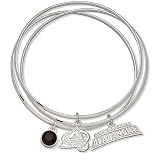 Red Crystal Colorado Avalanche Bangle Bracelet Set