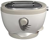 Kalorik 800-Watt Silver Line 2-Slice Toaster, Beige/White