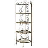 IMAGE OF Grace 18 inch Inside Corner Bakers Rack, Wire Shelves, No Tips, Sand