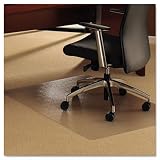 Cleartex UltiMat Polycarbonate Chair Mat for Plush Pile Carpets More Than 1/2 Inch Thick, Clear 47 x 35 Inches, Rectangular (118927ER)