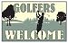 Painted Metal Golf Sign 