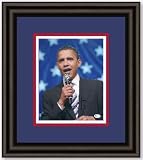 Barack Obama Autographed Presidential 8x10 Photo - Custom Framed