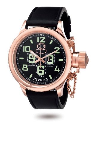 Invicta Men's 7104 Signature Collection Russian Diver 18k Rose Gold-Plated Chronograph W
