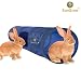 Collapsible Pet Tunnel - Collapsible Hideaway - for pet Exercise, Training - Soft Fabric Activity Center Extends 35