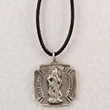 HAND ENGRAVED NEW ENGLAND PEWTER MEDAL ST. FLORIAN MEDAL ON A 24 BLACK LEATHER CORD, Patron Saint of (Patronage) Fireman, Fire Fighters, against battles, against fire, Austria, barrel makers, brewers, chimney sweeps, coopers, drowning, fire prevention, firefighters, floods, harvests, Linz Austria, Poland, soap boilers 415w7GklteL. SL160 HAND ENGRAVED NEW ENGLAND PEWTER MEDAL ST. FLORIAN MEDAL ON A 24 BLACK LEATHER CORD, Patron Saint of (Patronage) Fireman, Fire Fighters, against battles, against fire, Austria, barrel makers, brewers, chimney sweeps, coopers, drowning, fire prevention, firefighters, floods, harvests, Linz Austria, Poland, soap boilers