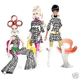 MATTEL 2009 BARBIE PIVOTAL MOD DOLL GIFT SET OF 3