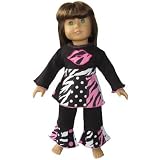 Zebra Kiss Outfit fits AMERICAN GIRL DOLL clothing
