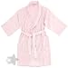 Light Pink Shawl Collar Cotton Terry Bath Robe for Women