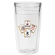 I Love Mah Jongg 12 oz Slimline Insulated Beverage Tumbler, Clear