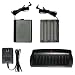 Ikan AA Battery Box for LCD Monitors, with 10 Batteries & Charger