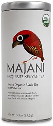 Majani Teas Imara Organic Black Tea Tin, 3.5 Ounce