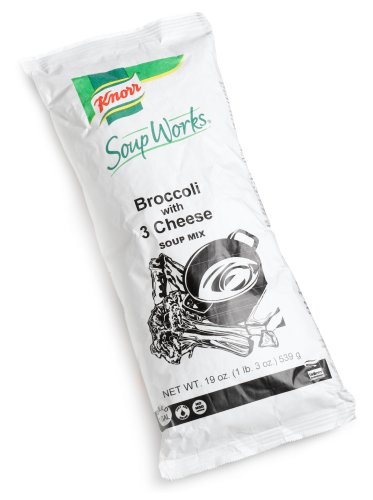 Knorr Broccoli With Three Cheese Soup Works Mix, 19-Ounce Units (Pack of 2) by Knorr