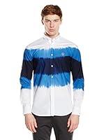 Galvanni Camisa Hombre (Blanco / Azul)