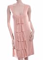 VERO MODA Beige Knit Sleeveless Kleid