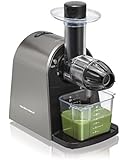 Hamilton Beach 67950A Slow Juicer with Masticating Action, Silver